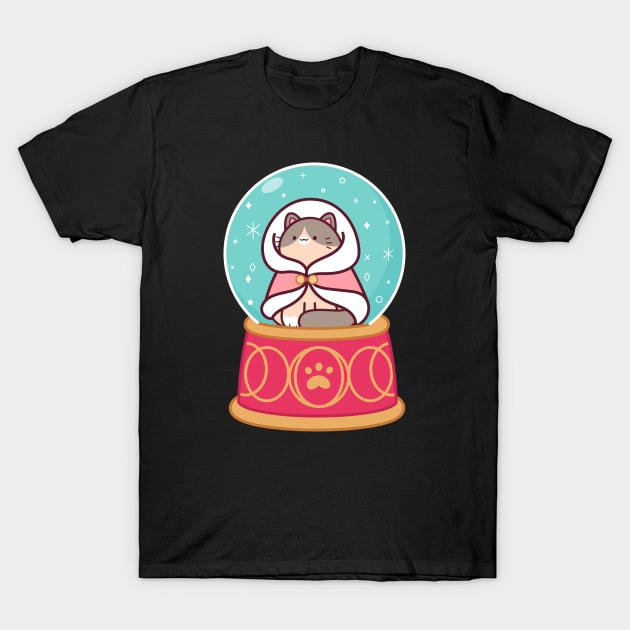 Snow Globe Cat T-Shirt by Everything A Cat